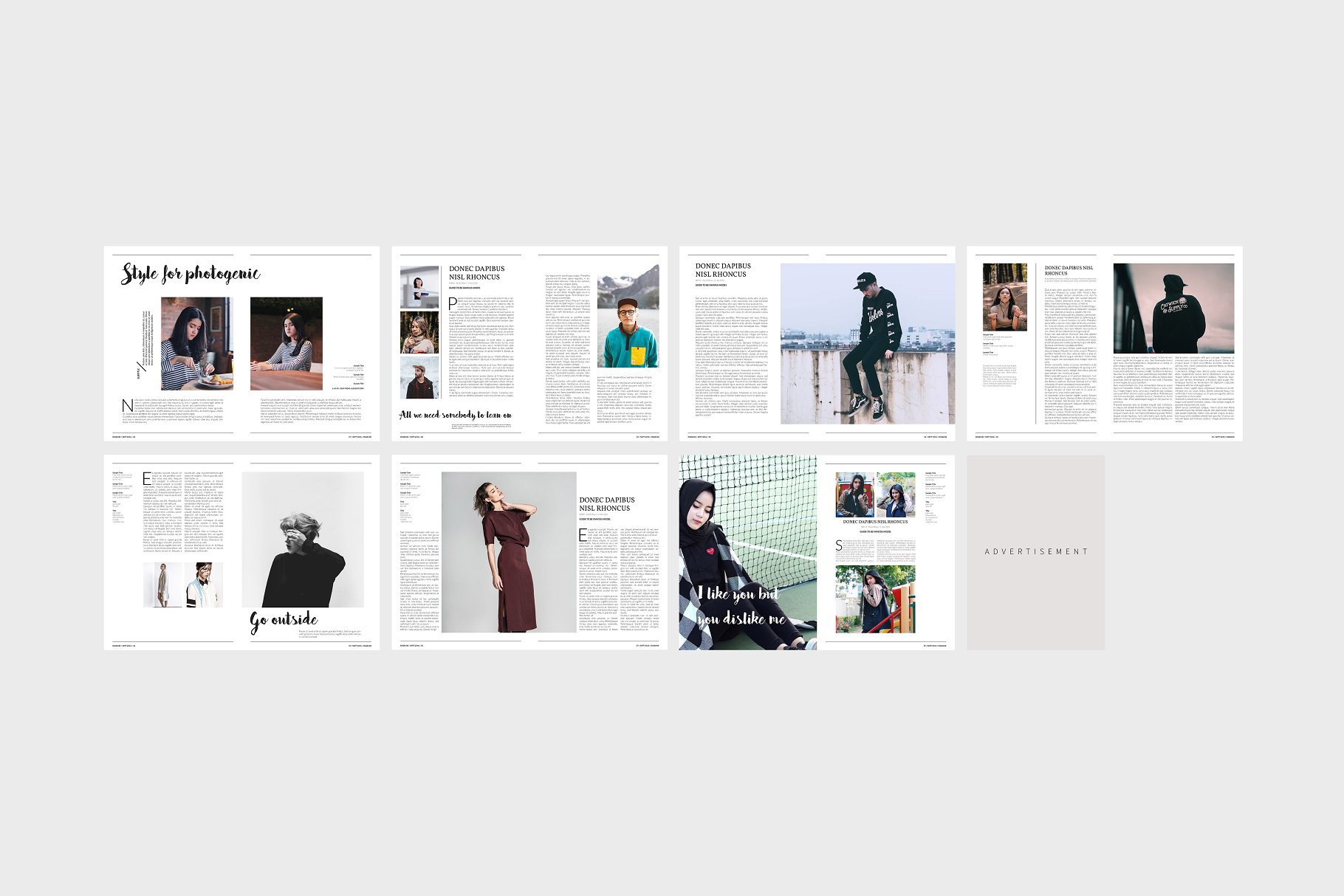 时装主题杂志模板 Discontent Magazine插图(8)