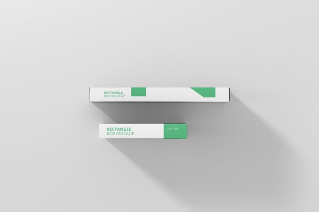 中号扁平矩形药盒包装样机 Box Mockup – Medium Size Flat Rectangle插图(3)