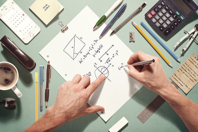 设计创作工作室场景生成器 Sketchbook / Stationery Scene Creator Mock-up插图(2)