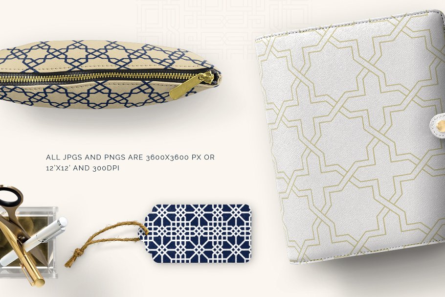 伊斯兰艺术几何图案纹理 Islamic Art Geometric Patterns插图(3)