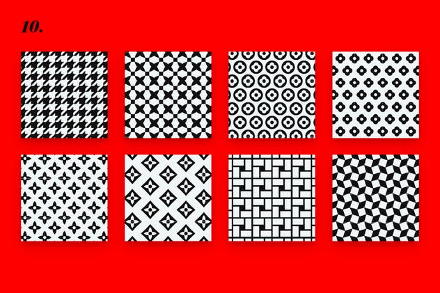 动感魅力包装设计几何图形花纹 Glamour Patterns插图(10)