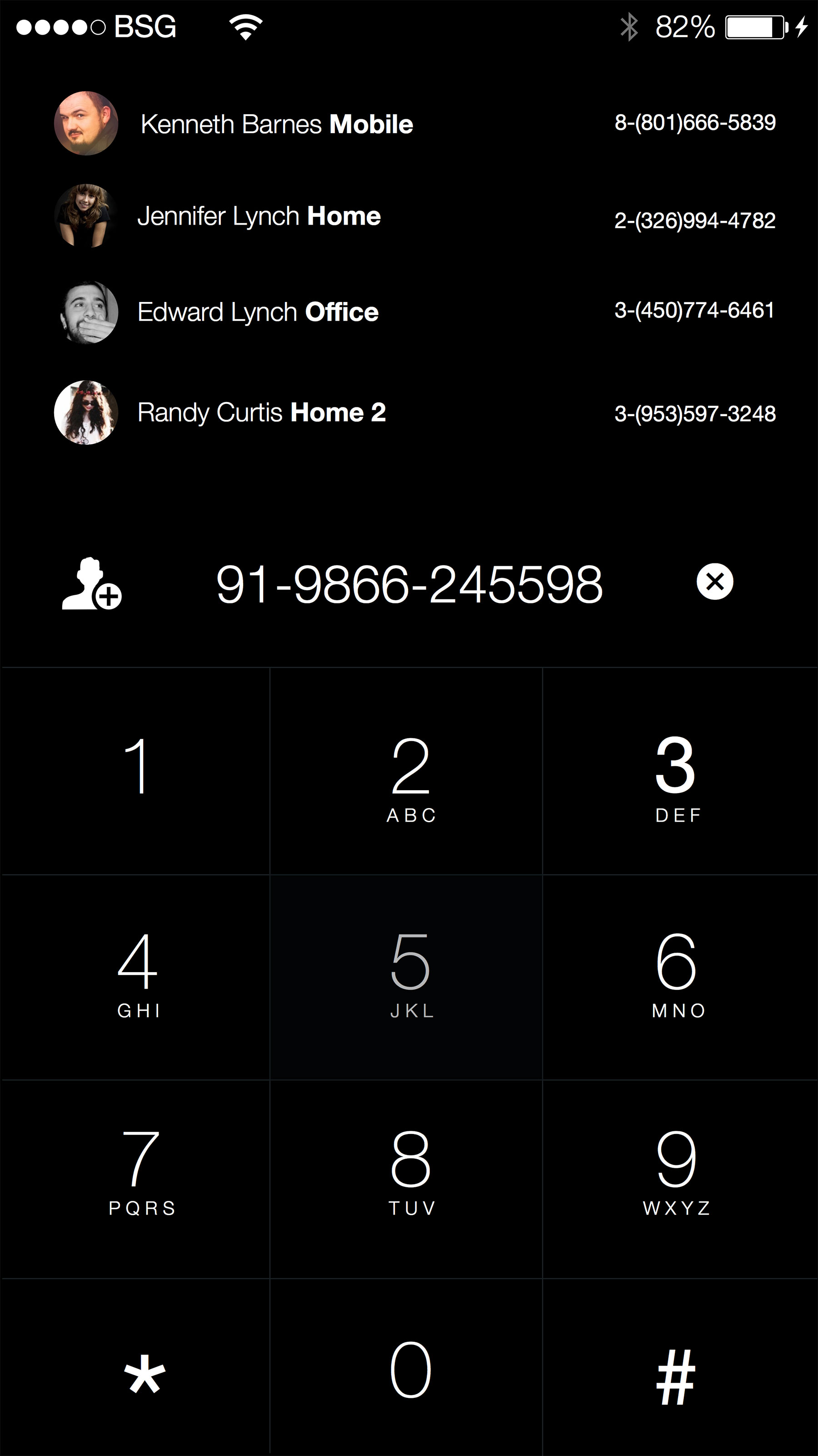 Dialer Screen