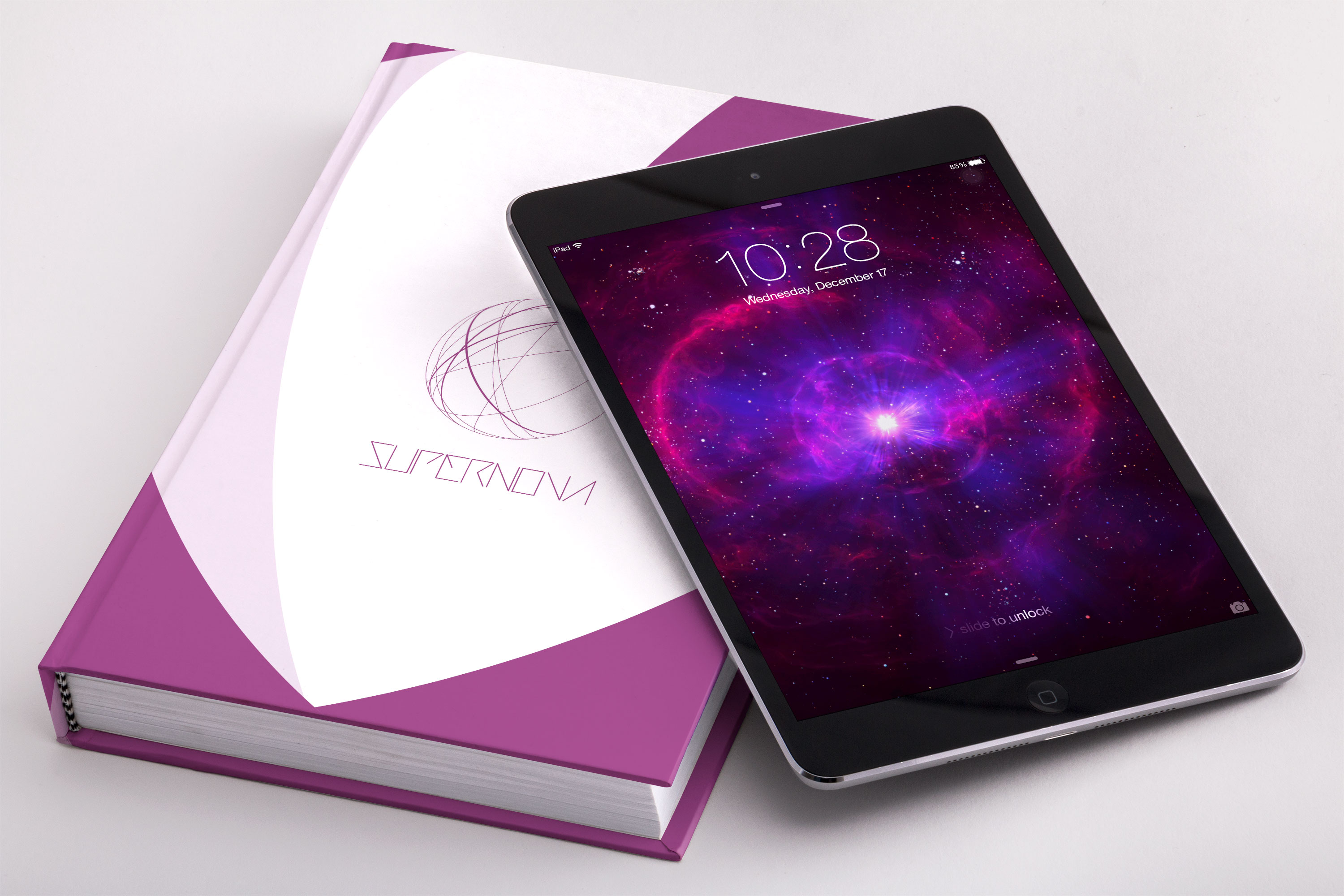 精装图书封面设计PSD样机模板02 Hardcover Trade Book PSD Mockup 02插图