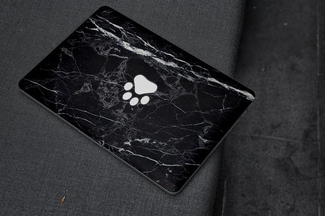 Macbook A面定制外观样机模板 MacBook Skin Mock-Up插图(5)