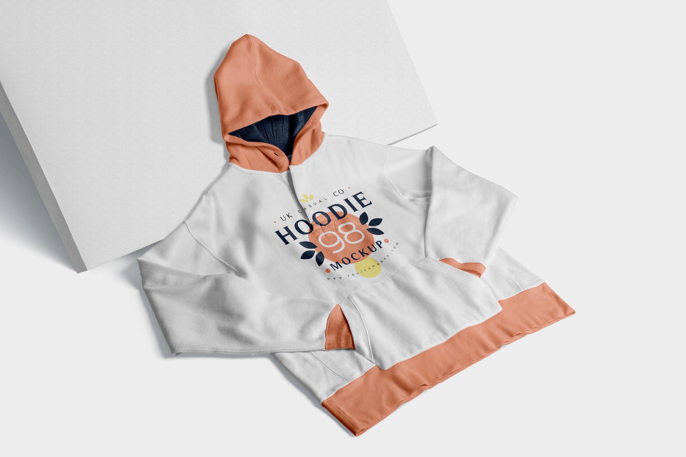 连帽衫卫衣印花设计多角度预览样机 6 Hoodie Mockup插图