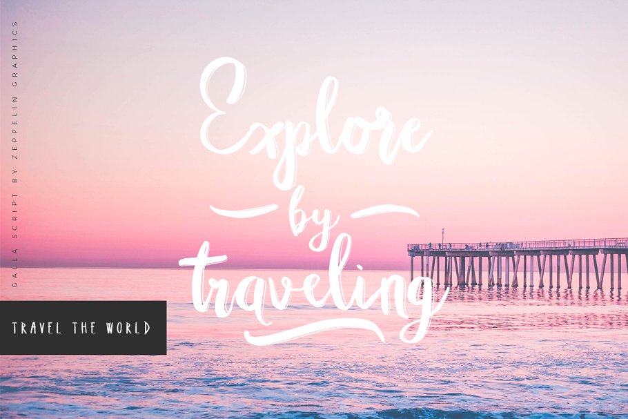 13款手写英文字体合集&Logo模板、矢量插画 Wonderland Fonts Pack & Branding Kit插图(99)