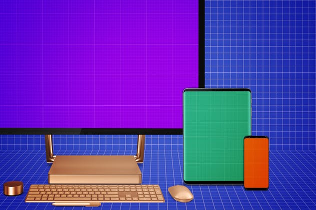 跨平台设计项目展示样机合集 Responsive Screens Mockup插图(7)