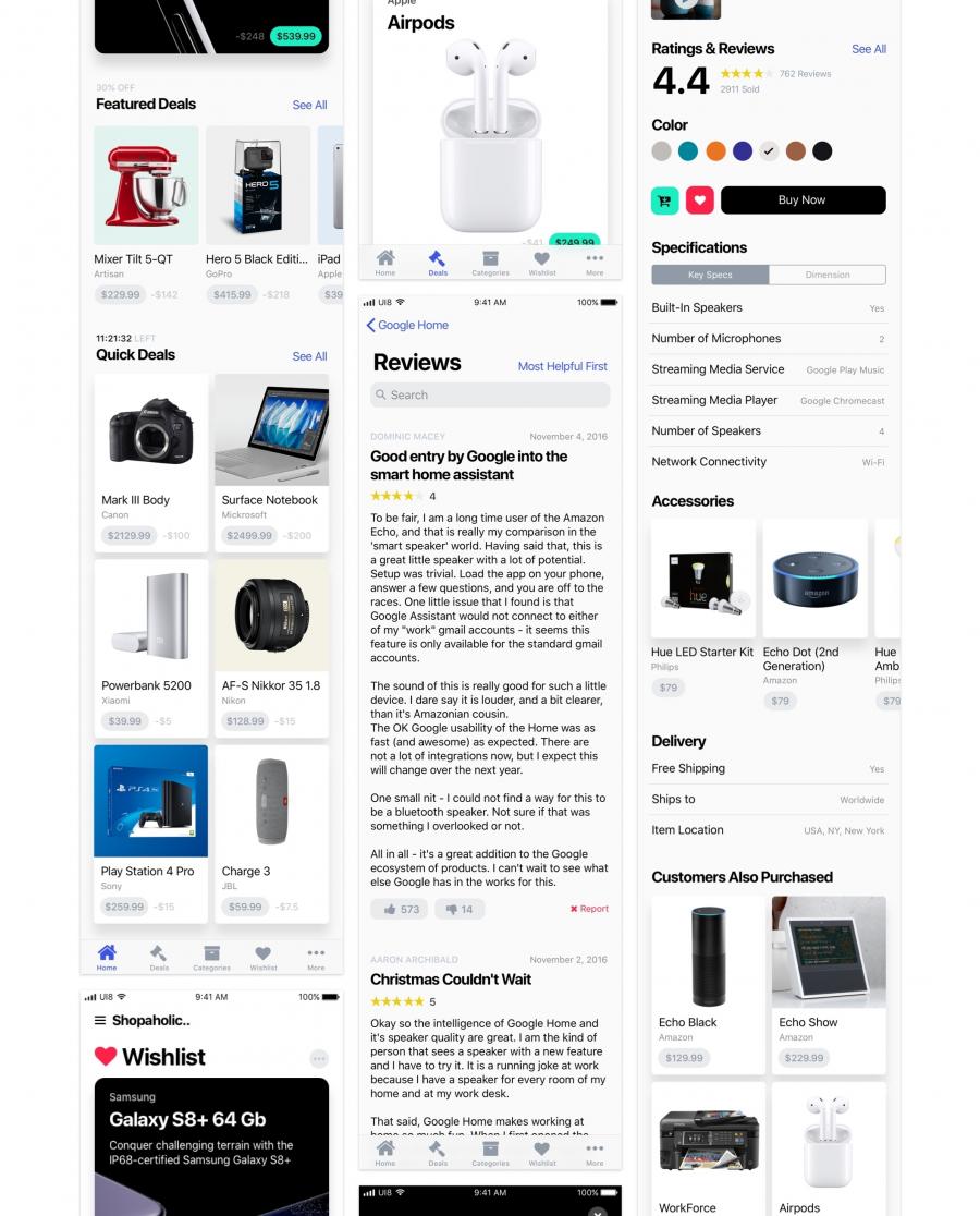 最新的iOS11规范下载设计的APP UI KITS下载[Sketch,PSD,XD]插图(5)