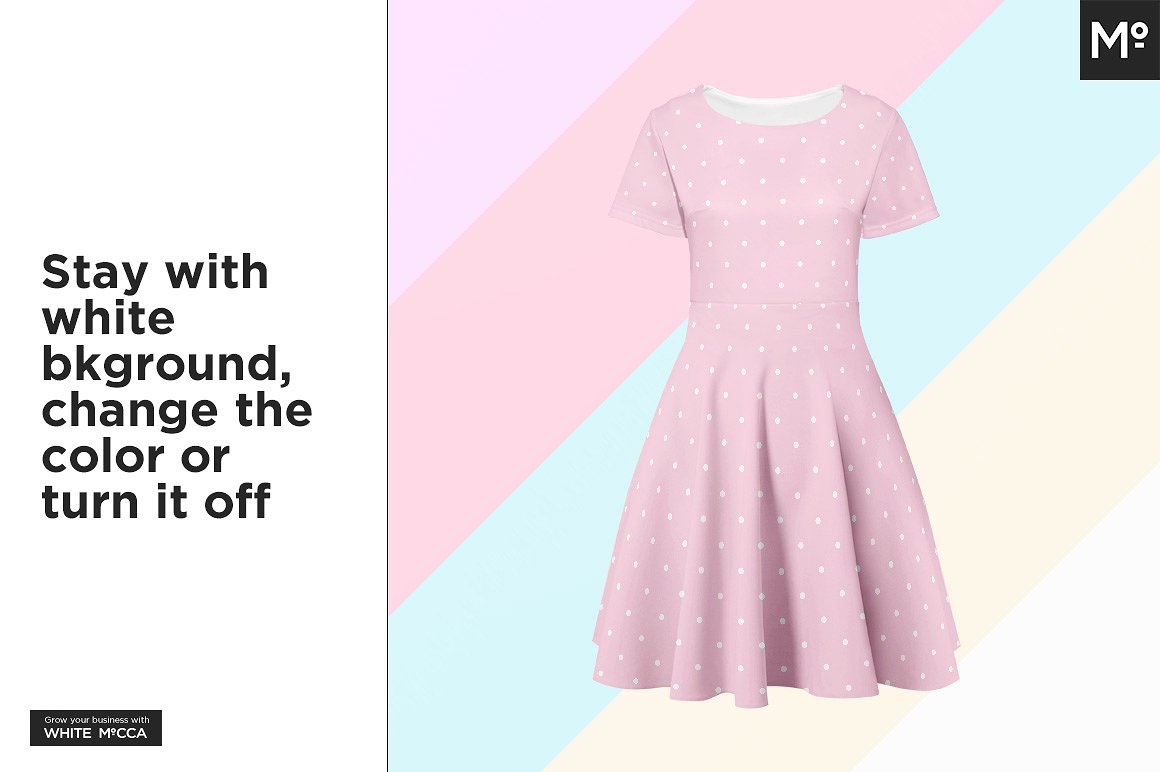 连衣裙女装样机展示模型mockups插图(5)