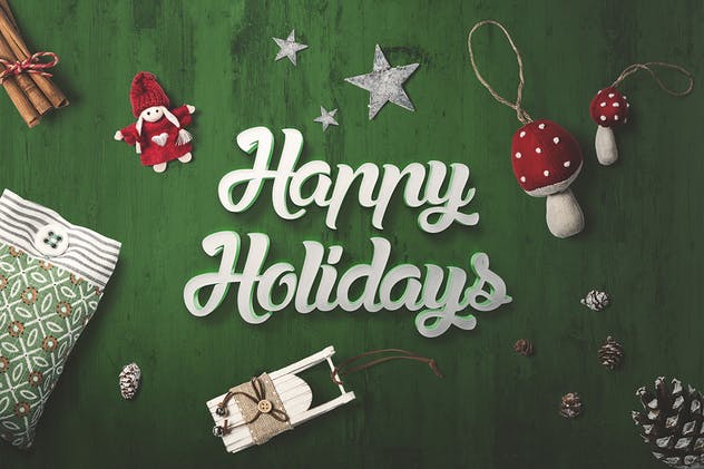 圣诞节主题超级样机&场景模板合集 Christmas Mockup Creator插图(1)