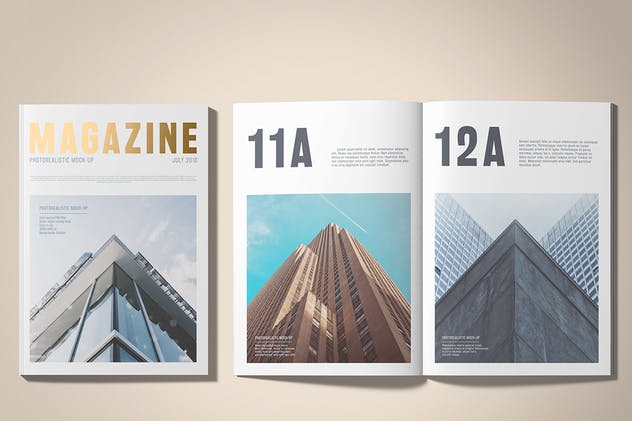 A5规格箔烫印杂志样机 A5 Foil Stamping Magazine Mock-Up插图(8)