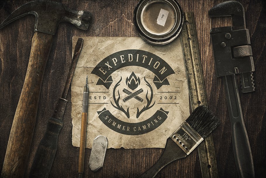 280个户外品牌Logo标志和徽章模板 280 Outdoor logos and badges插图(52)