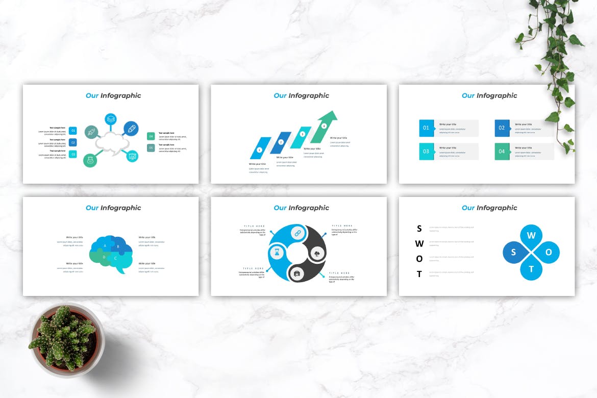 高端企业介绍PPT幻灯片设计模板下载 LUMMINA – Business Powerpoint Template插图(3)