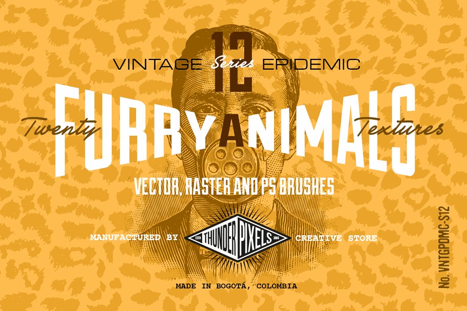 20种毛茸茸的动物皮毛纹理 20 Furry Animal Textures – VES12插图