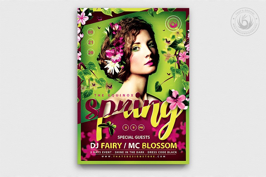 10款春季氛围商业促销海报模板下载[PSD]插图(8)