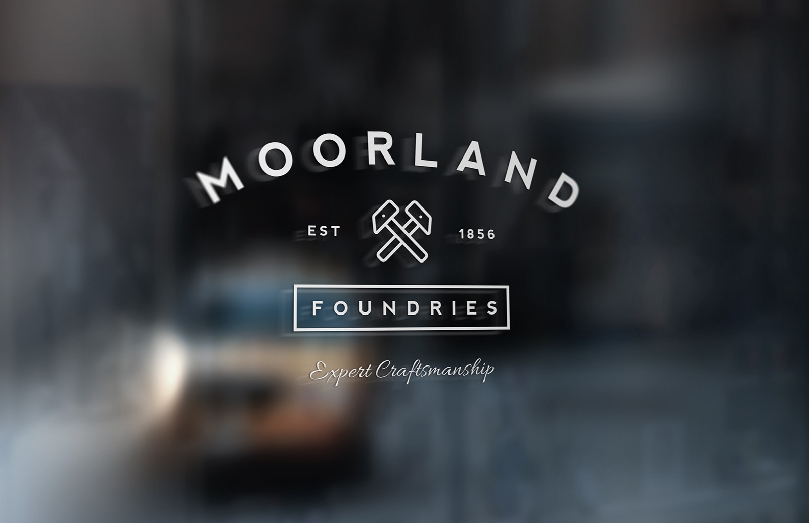 橱窗标志展示样机 Window Sign Mockup插图