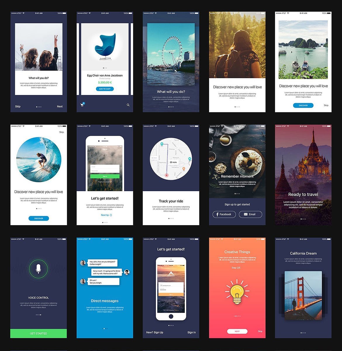 多用途综合性APP界面设计UI套件for Figma Mountify Mobile UI Kit for FIGMA插图(3)