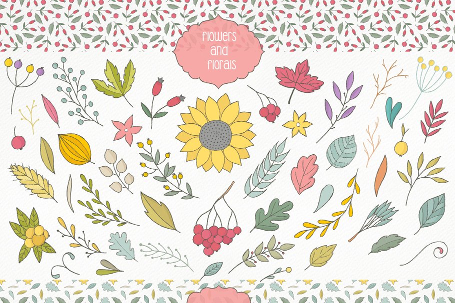 “哦，秋天来了”设计素材包 Oh, Autumn Collection Pro插图(4)