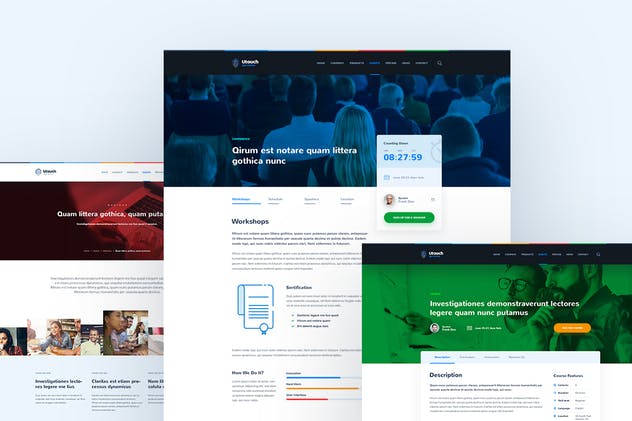 创意APP应用项目官网设计PSD模板 Utouch – App Startup Website PSD Template插图(7)