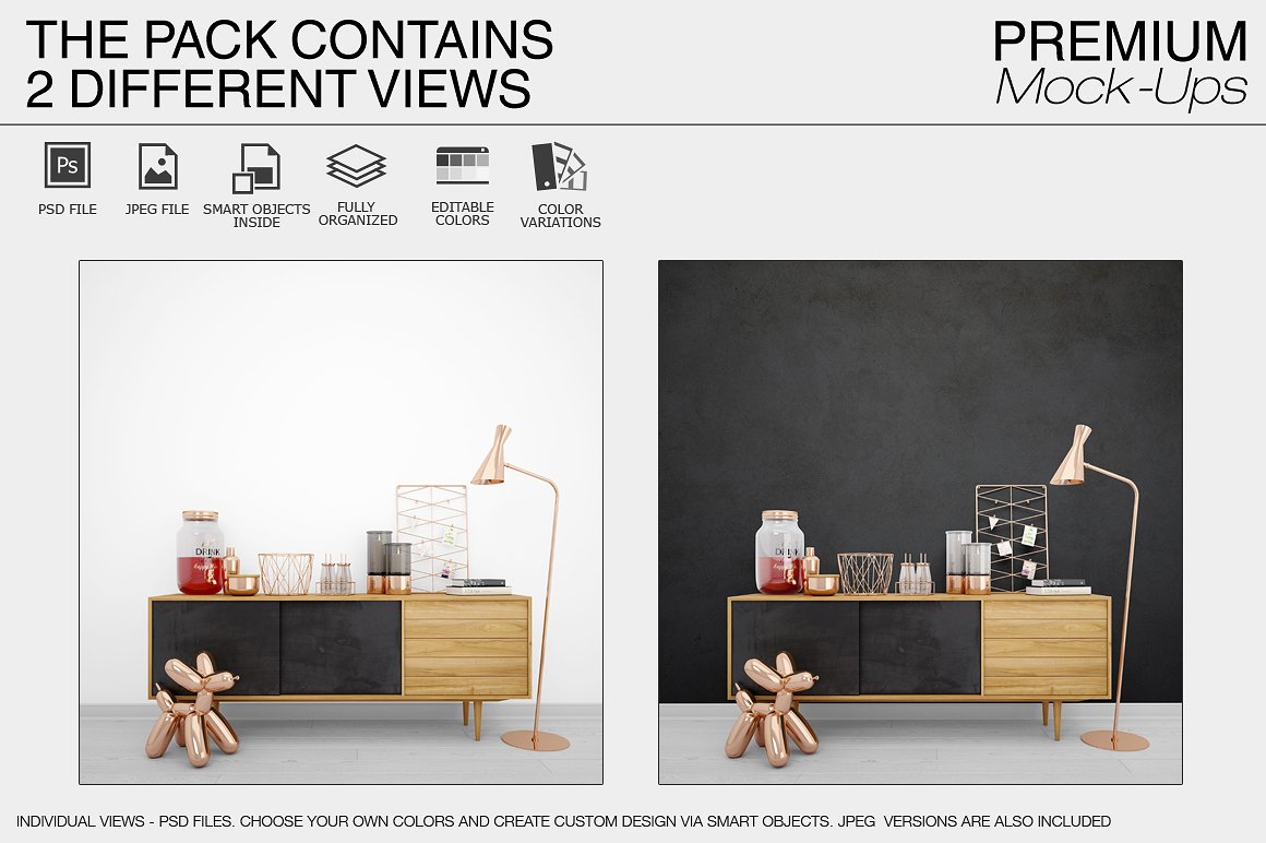 房屋空间展示模型Mockups下载[psd]插图(1)