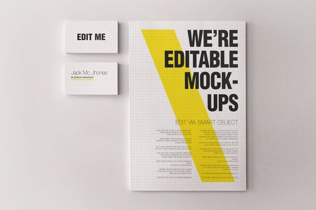 简约优雅企业文具套装样机模板 Elegant Mock-ups Bundle – Business Corporate ID插图(12)