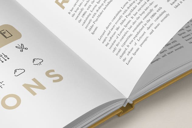 方形精装图书样机模板V2 Square Book Mock-Up 2插图(9)