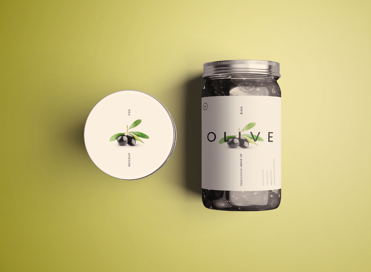 食品玻璃罐外观设计样机PSD模板 Standard Glass Jar Mockups插图(16)