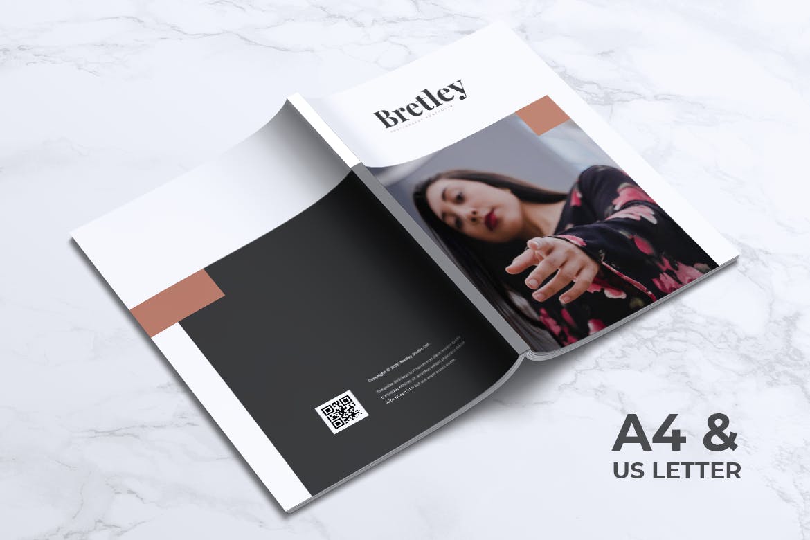 创意摄影作品集/照片画册设计模板 BRETLEY Creative Photography Portfolio Brochures插图(7)