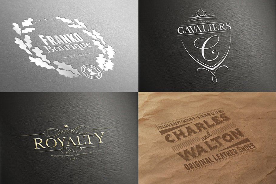 11款 Logo 智能对象图层样机 Logo Mock-ups Vol.1插图(2)