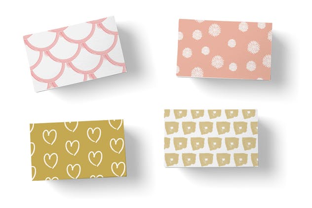 玫瑰金水彩无缝矢量图案合集 Rose Gold Watercolor Seamless Vector Patterns插图(2)