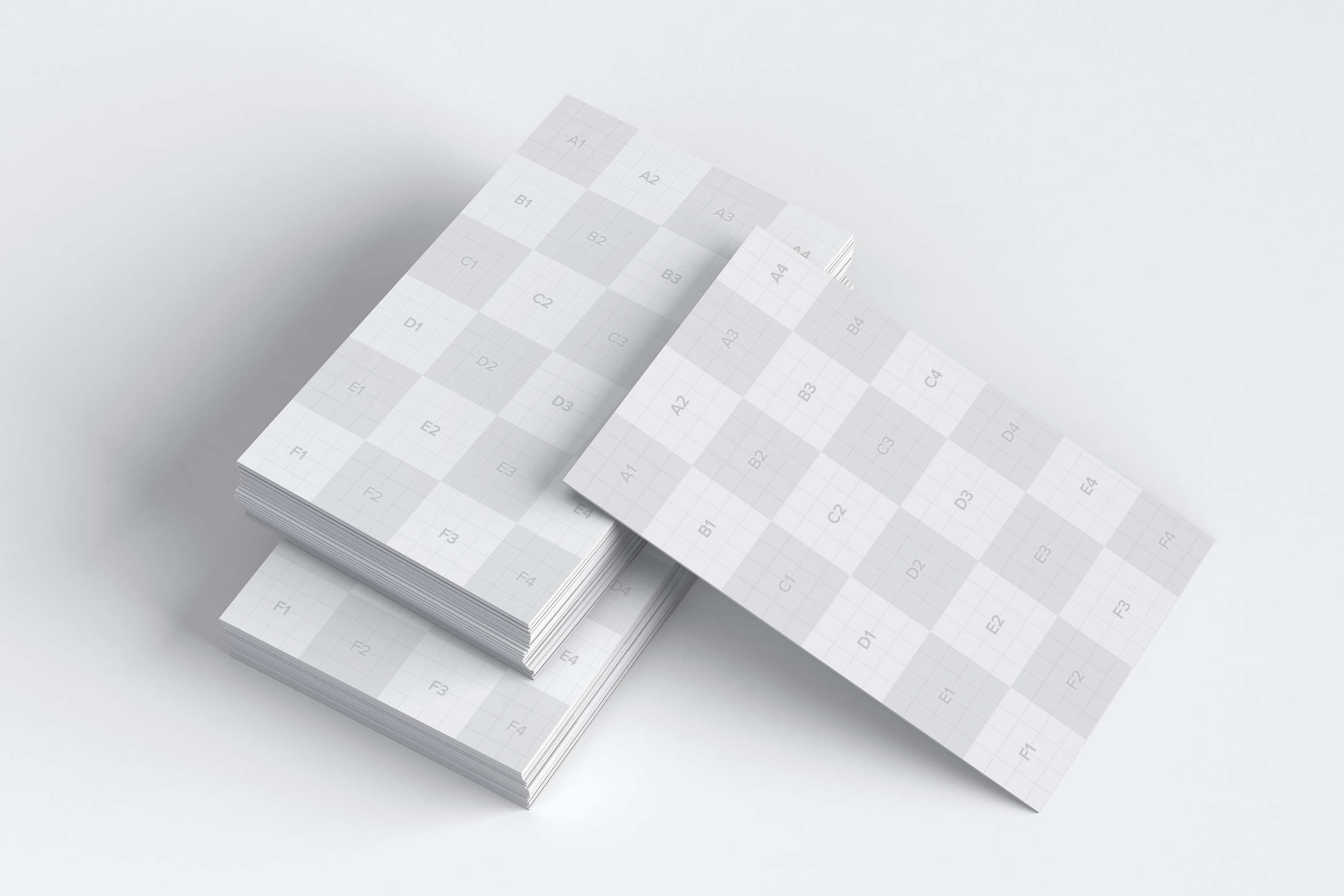 英国尺寸标准企业名片设计图预览样机09 UK Business Cards Mockup 09插图(2)