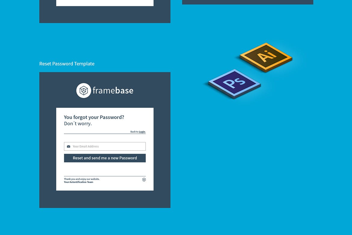 网站登录和注册表单设计AI&PSD模板 Bootstrap Login & Registration Form插图(7)
