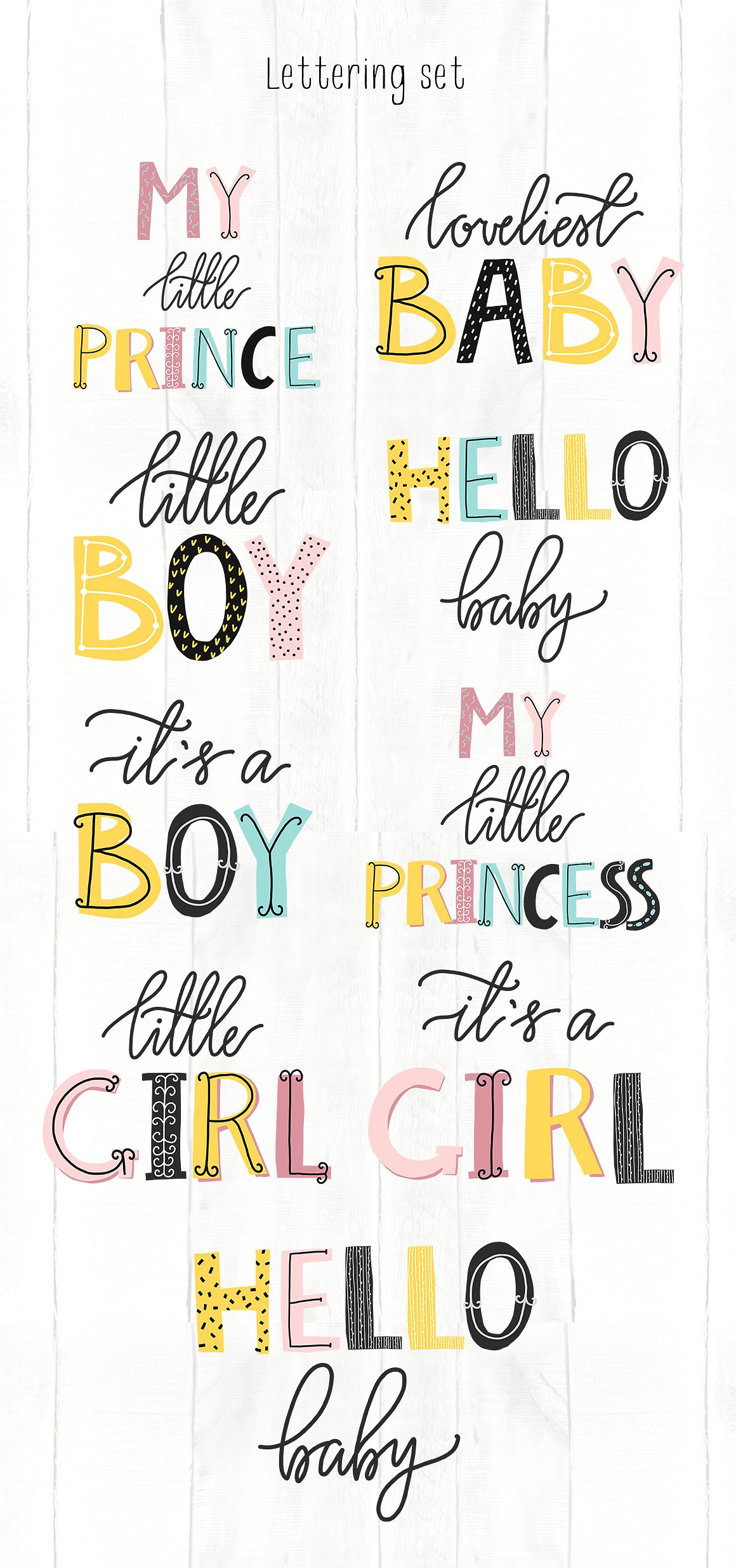 充满童趣的手绘动物字母素材打包下载[png,eps]插图(1)