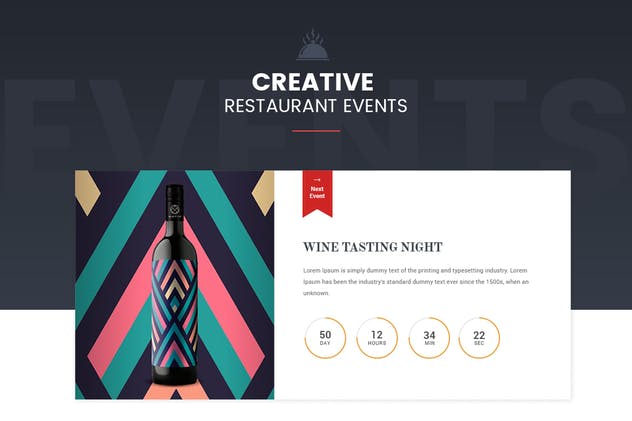 餐厅、咖啡厅和食品店网站UI套件UI模板 Rococo Restaurant Web UI Kit插图(3)