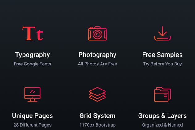创意代理业务网站/自由职业者个人网站设计UI模板 Triple – Creative Multi-Purpose Portfolio Template插图(5)