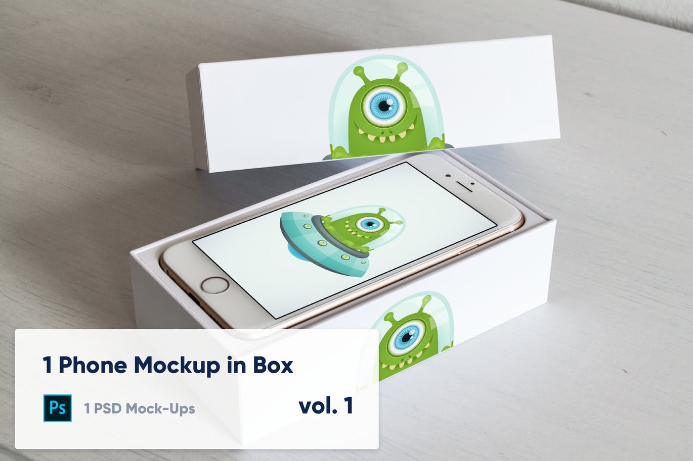 实体键盘iPhone手机开箱演示素材库精选样机模板v1 1 Phone Mockup in Paper Box – Vol. 1插图