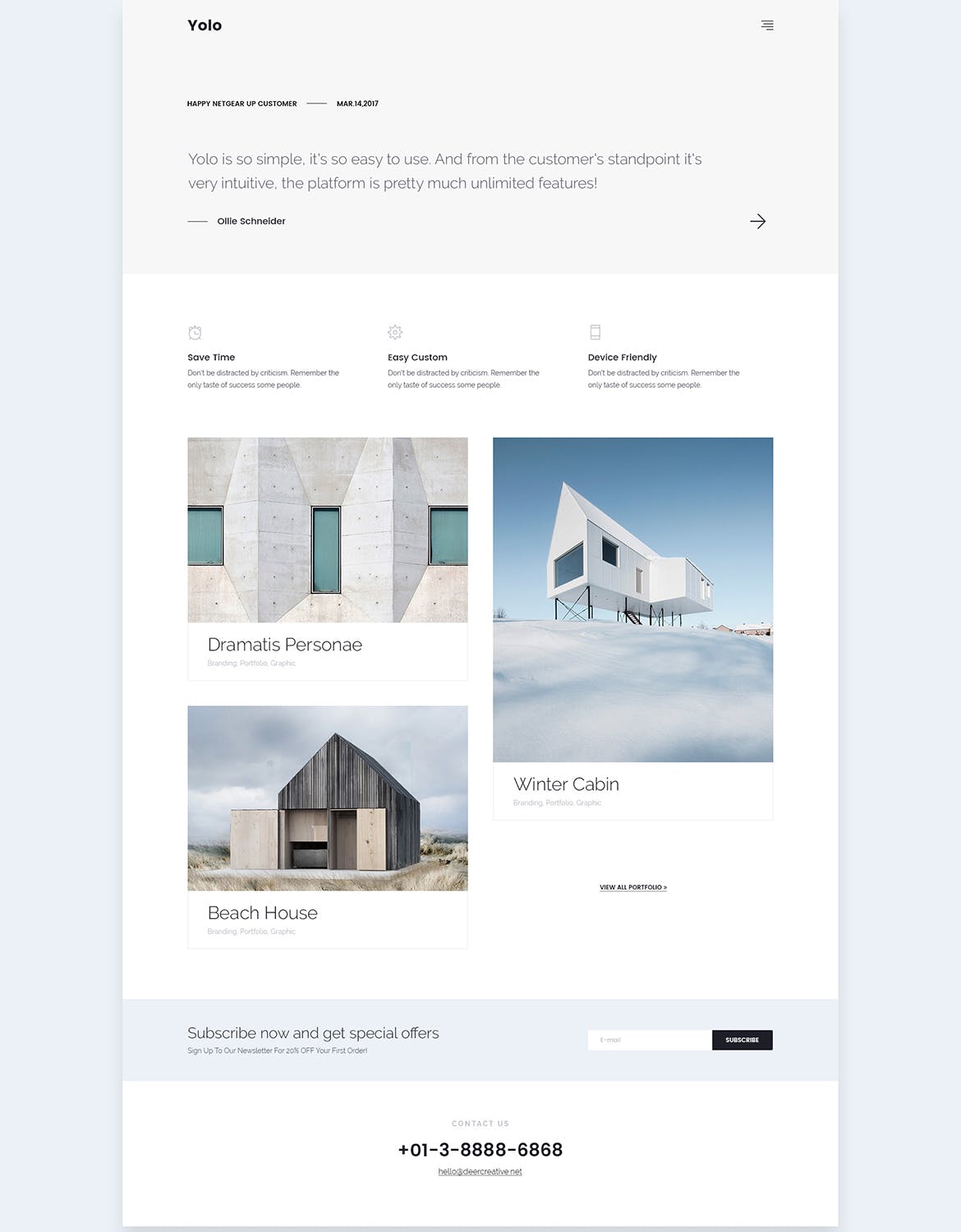 响应式网页设计多用途网站设计PSD模板 Yolo | Responsive Multi-Purpose PSD Template插图(8)