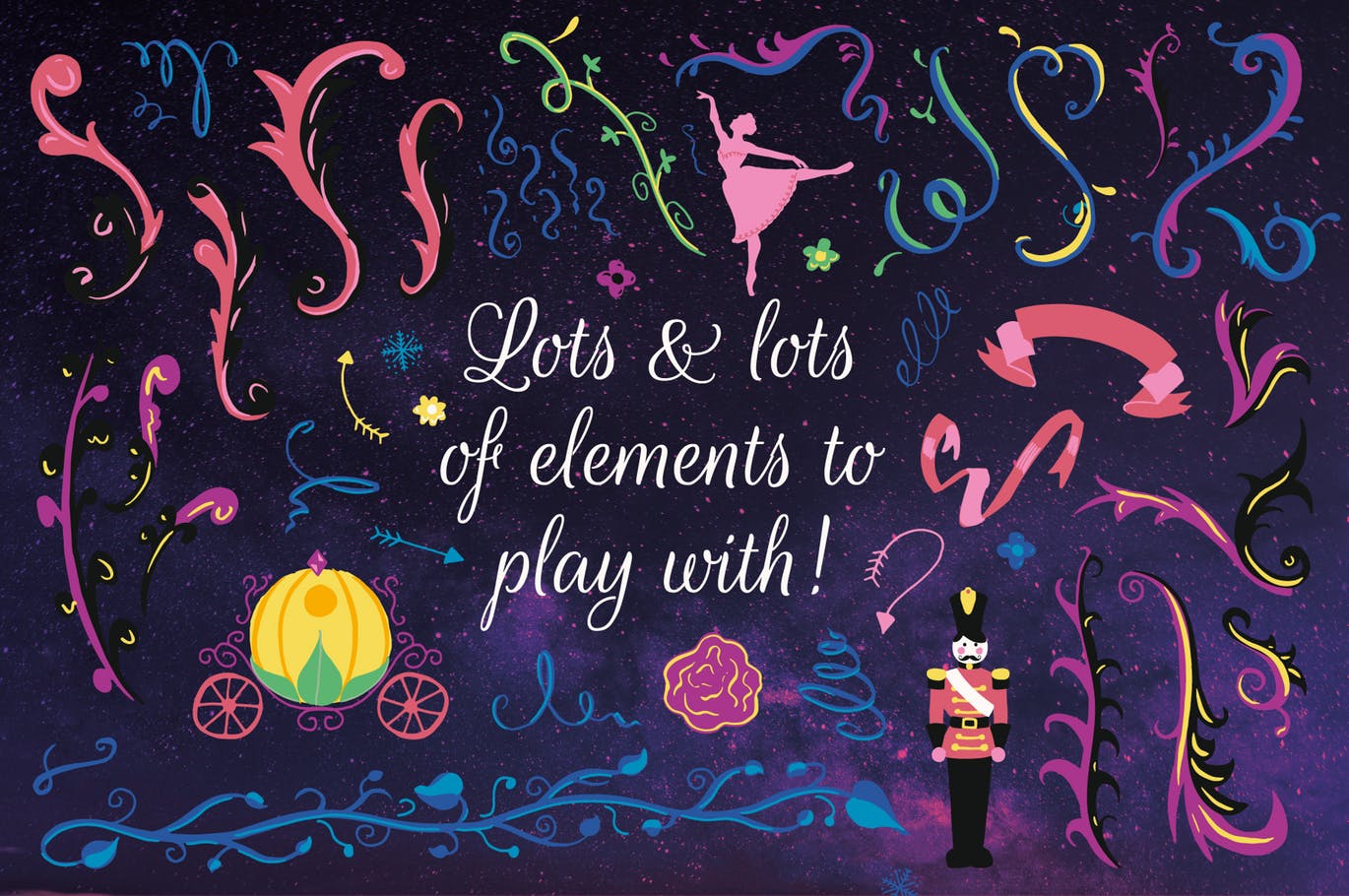 梦幻童话手绘矢量插画素材包 Fairy Tale Illustration Bundle插图(11)