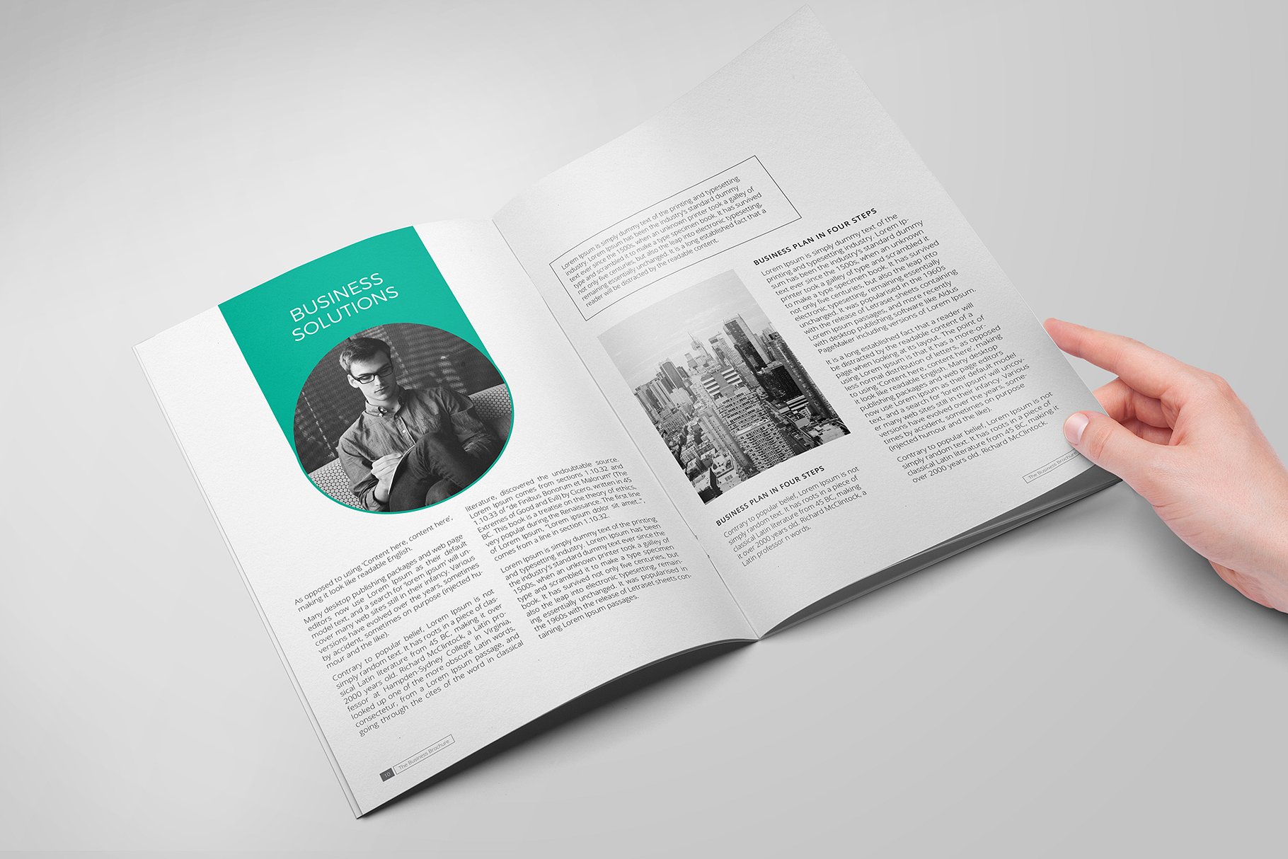 20页专业极简的企业画册模板下载[indd]插图(3)