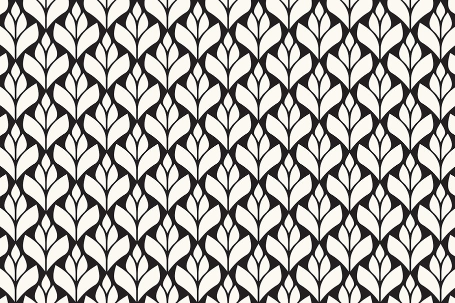 花瓣无缝图案纹理素材包 Petalled Seamless Patterns Set 4插图(2)