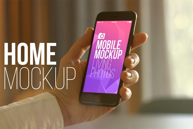 实景iPhone展示样机模板合集 Mobile Mockup Living Photos插图(4)