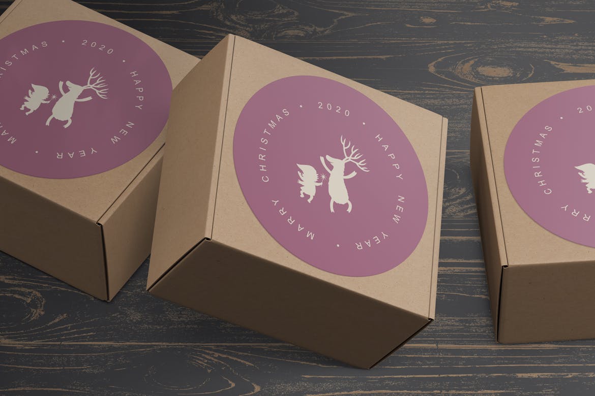 圆形卡片/贴纸设计效果图样机素材库精选v1 Round Cards / Stickers Mock-Ups Vol.1插图(8)