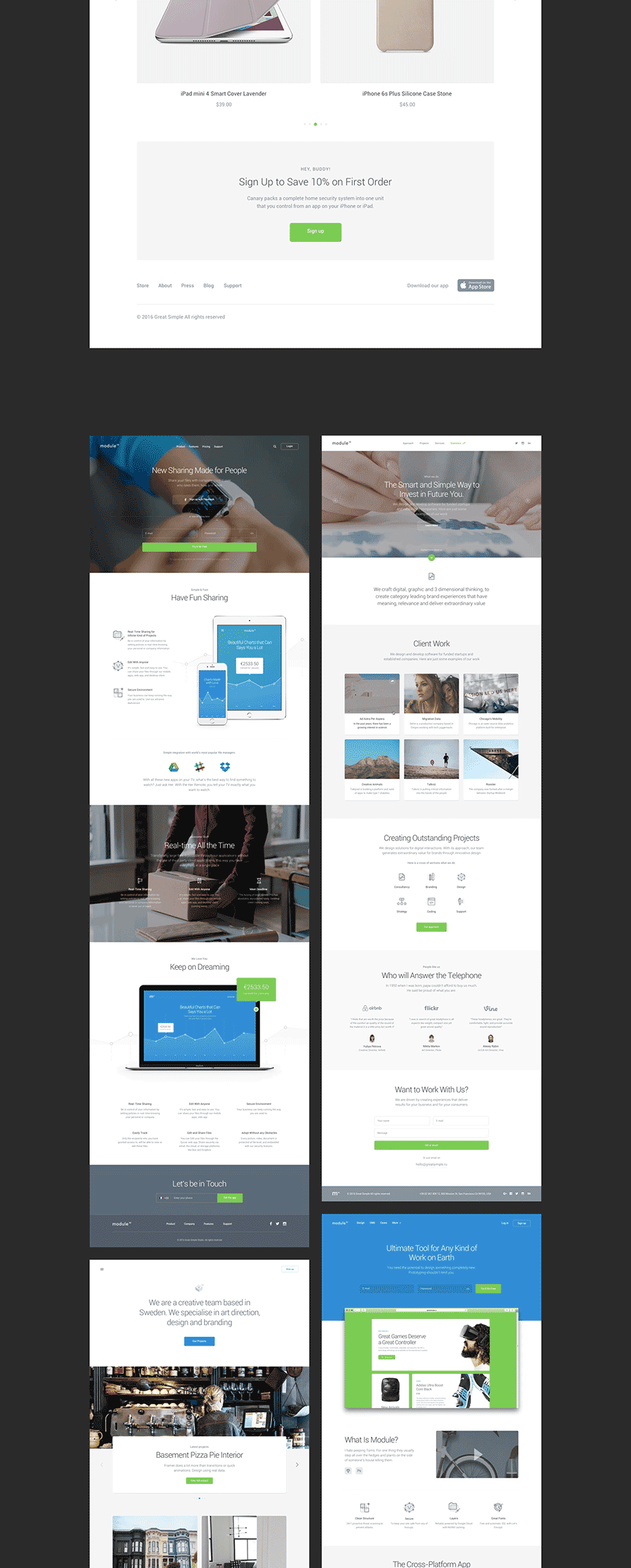 素材库下午茶：完美的网页UI／UX 界面套装素材下载[PSD]插图(14)