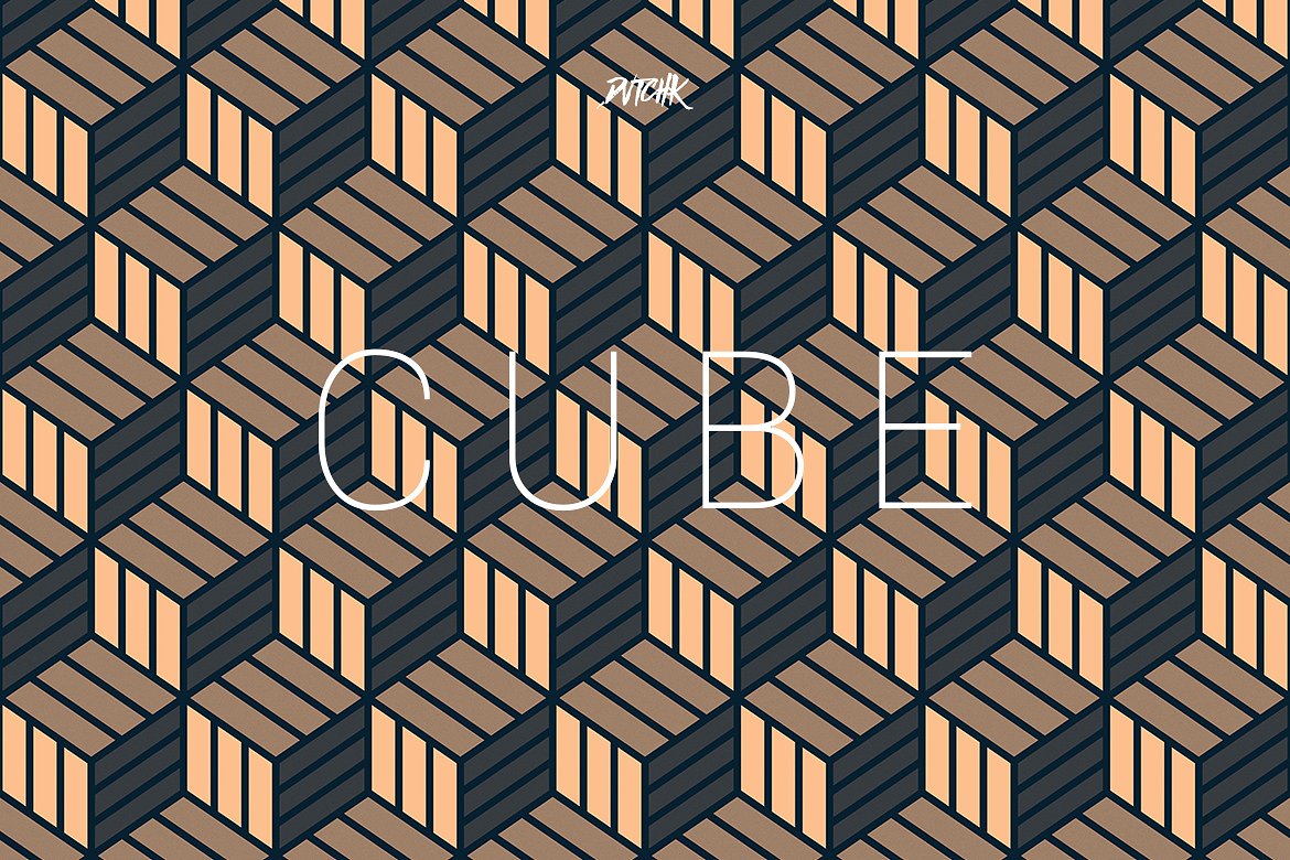 立方体-无缝几何背景（第04卷） Cube | Seamless Geometric | Vol. 04插图(4)