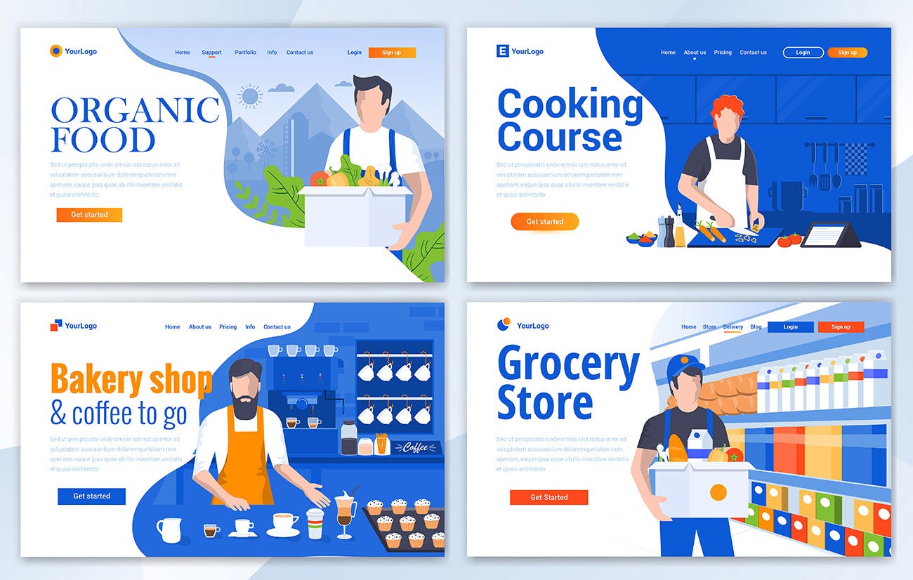 现代设计风格网站着陆页设计模板超级合集 BIG Collection of Landing page templates插图(8)