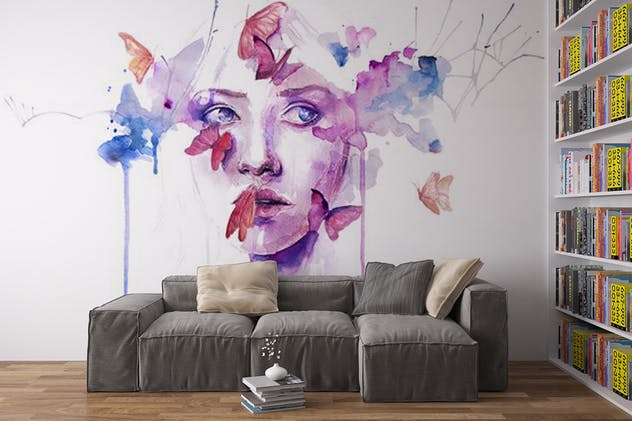 墙体艺术油画创作样机模板Vol.3 Picture Art Mockup [Vol 3]插图(1)