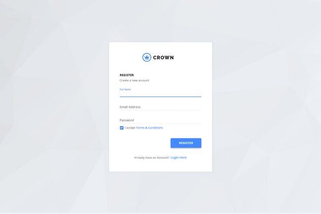 Material设计语言网站后台管理界面UI套件 Crown – Material Admin Dashboard UI Kit插图(6)