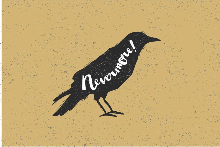 复古设计风格手绘动画插画素材 Vintage hand drawn animals set插图(2)