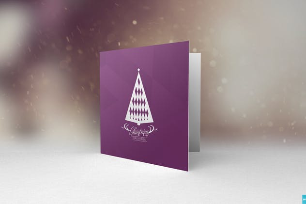 高端时尚请柬/贺卡样机 Realistic Greeting Card Mockups插图(3)