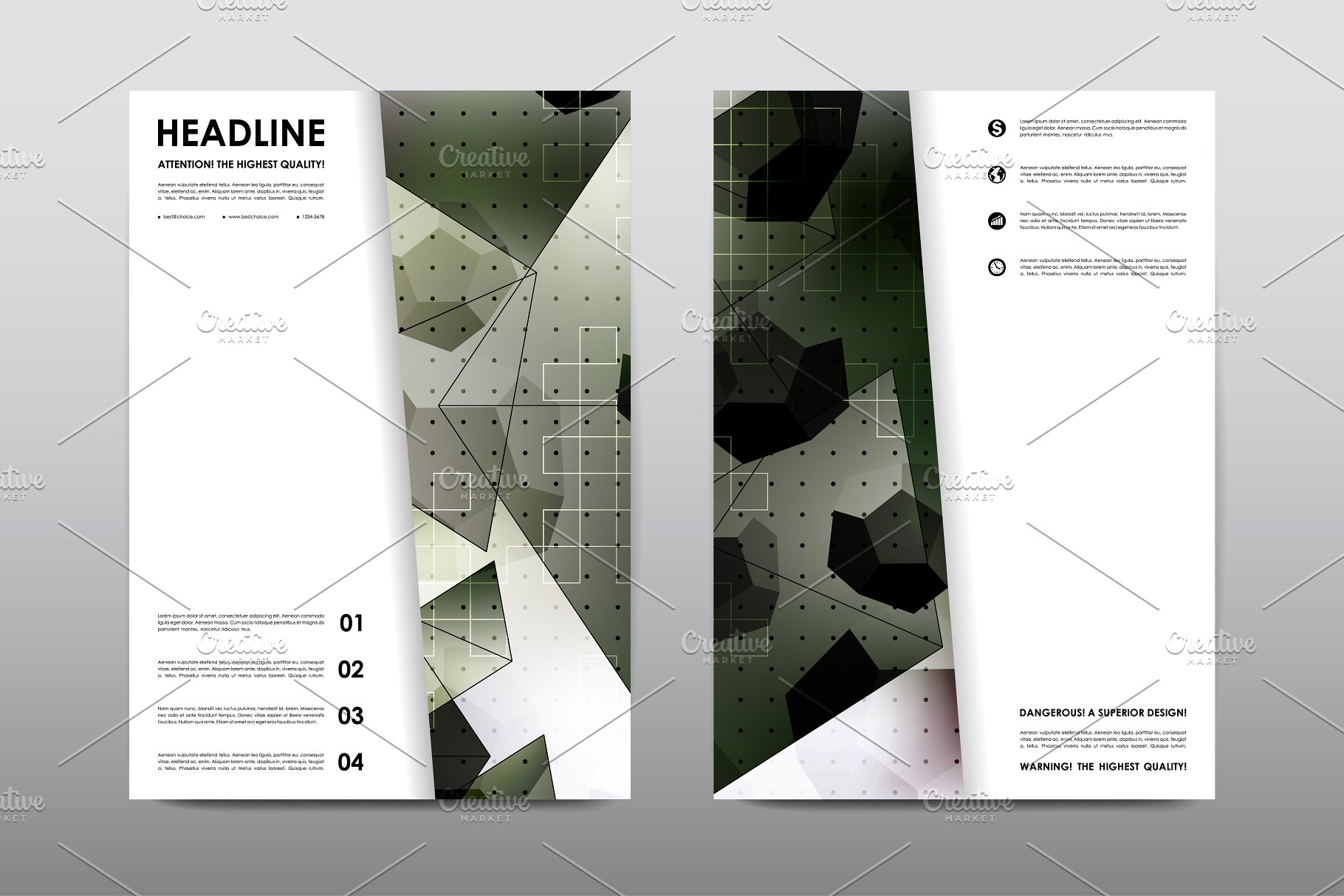 极力推荐：50+企业商业介绍宣传小册子模板 50+ Business Brochures Bundle插图(26)